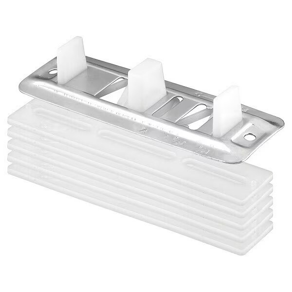 Nylon Adjustable Floor Guide and Carpet Riser, White and Metallic (1 Set), Primeline Tools, Mfr#: N 6661