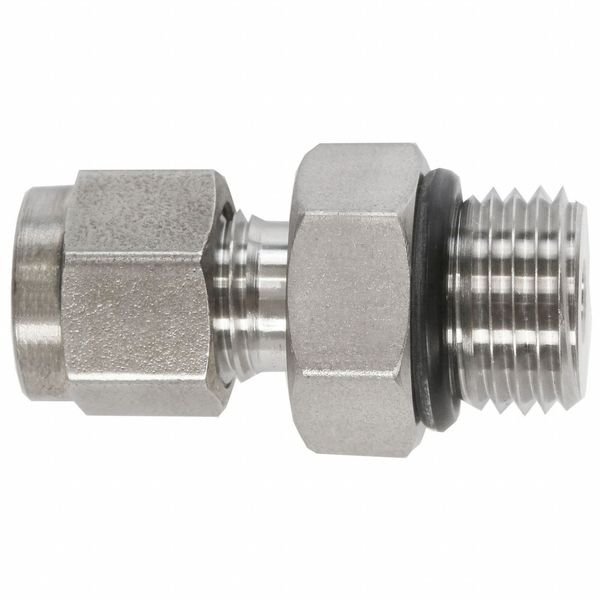 Male SAE Connector, Gas, N6400, Brennan Industries, Mfr#: N6400-08-06-O-SS