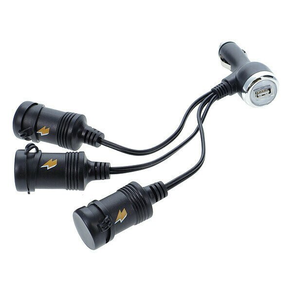 Adapter, 3-Way, 12 V DC, w/ USB Port, Powerdrive, Mfr#: PD9211USBBL