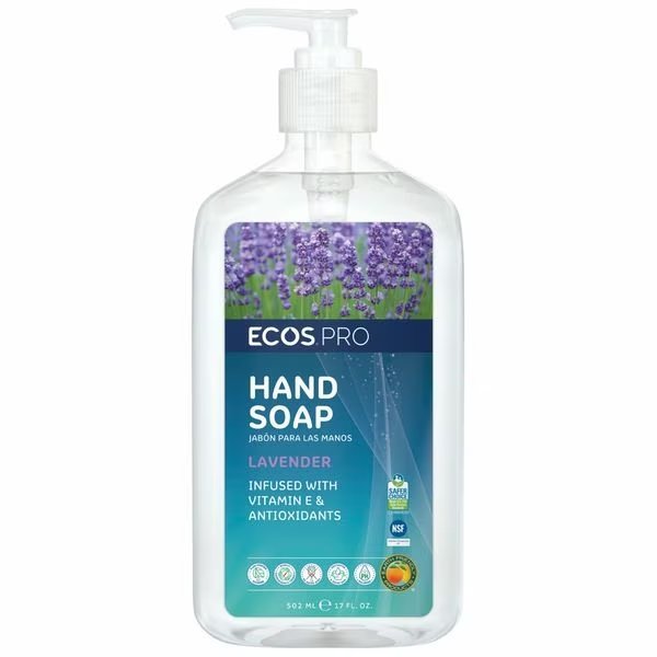Hand Soap, CLR, 17 oz, Lavender, PK6, Ecos Pro, Mfr#: PL9665/6