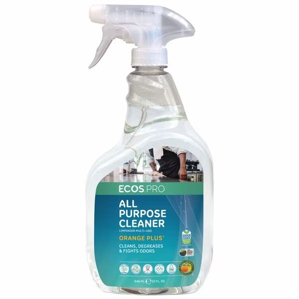 All Purpose Cleaner, Trigger Spray Bottle, Orange, 6 PK, Ecos Pro, Mfr#: PL9706/6