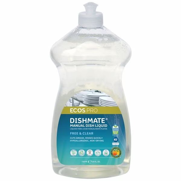 Dish Soap Liquid Dishwashing, PK6, Ecos Pro, Mfr#: PL9721/6