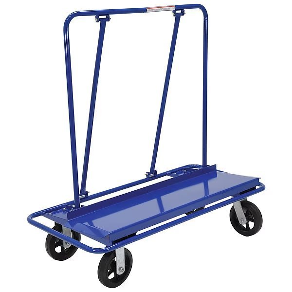 Drywall/Panel Cart 3000 lb Rubber 2 x 8 Casters 23 x 48 x 48, Vestil, Mfr#: PRCT-S-MR