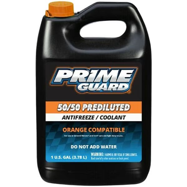 Antifreeze Coolant, Orange, 1 gal, Prime Guard, Mfr#: PRIMORANGE50