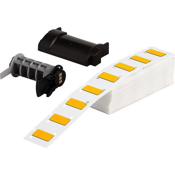Label, 1 1/16 in W, Yellow, Brady, Mfr#: M6-171-593-YL