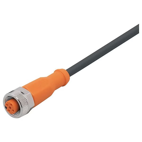 Single-Ended Cordset, 10 m L Cable, Ifm, Mfr#: EVC003