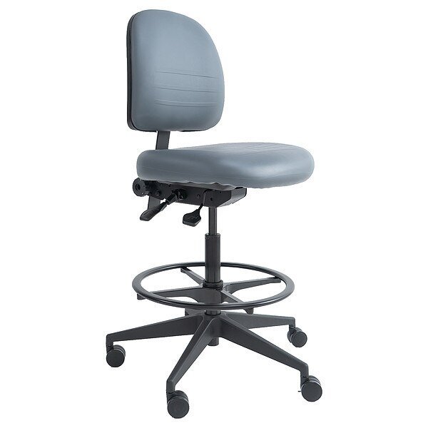 Polyurethane Task Chair, 22-3/4" to 33-1/4", No Arms, Wood, Cramer, Mfr#: RPMH2-282-2