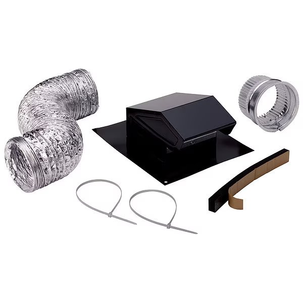 Roof Vent Kit, Flexible Duct, 8 ft. L, Broan, Mfr#: RVK1A