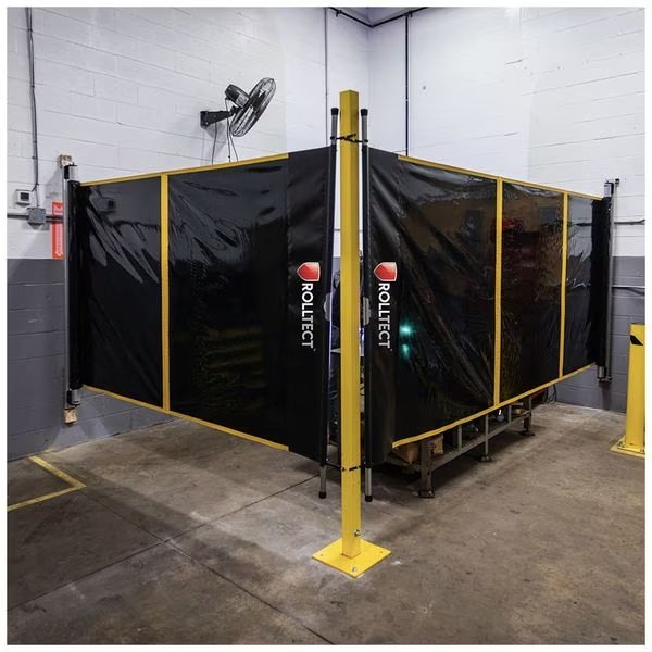 Weld Screen, 5.5 ft H, 20 ft W, Green, Shaver Industries, Mfr#: 628242430166