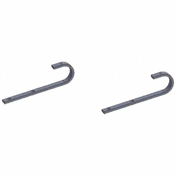 J-Hook, 3.5" H, 4" L, Black, Steel, Shaver Industries, Mfr#: 628242430234