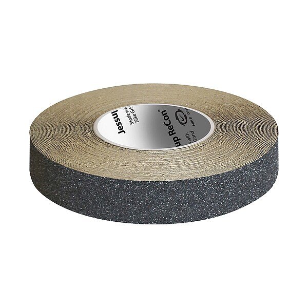 Anti-Slip Tape, Rubber, Black, 1", 60 ft