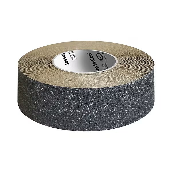 Anti-Slip Tape, Rubber, Black, 2", 60 ft