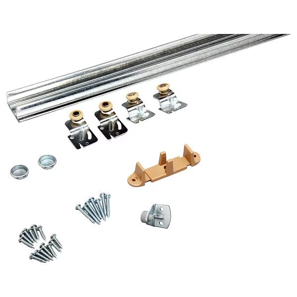 Bypassing Door Hanger Kit, Mill, 96"L, John Sterling, Mfr#: R-BYP-50-2D8