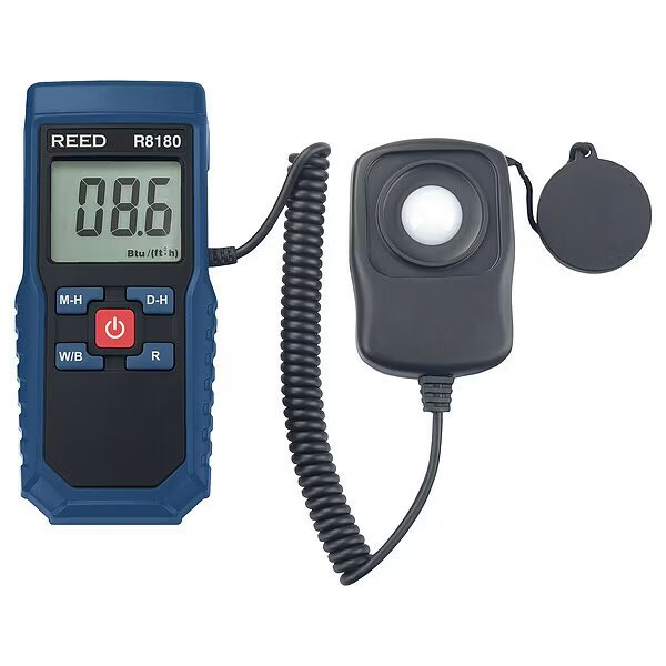 Solar Power Meter, Full Size, LCD, Reed Instruments, Mfr#: R8180