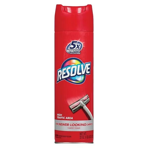 Foam Carpet Cleaner, Foam, 22 oz Aerosol Spray, Resolve, Mfr#: 19200-00706