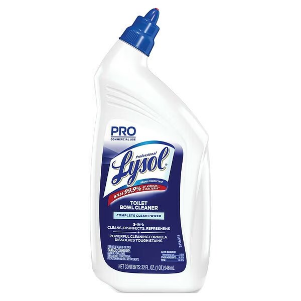 Disinfectant Toilet Bowl Cleaner, 32oz Bottle, PK12, Lysol, Mfr#: 74278CT