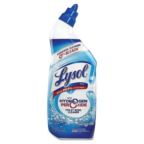Toilet Bowl Cleaner with Hydrogen Peroxide, Ocean Fresh Scent, 24 oz, PK9, Lysol, Mfr#: 19200-98011