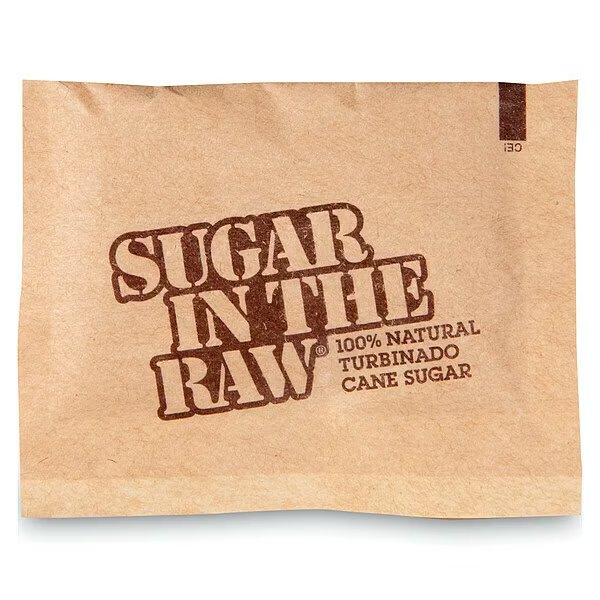 Unrefined Sugar From Sugar Cane, PK200, Sugar In The Raw, Mfr#: 00319