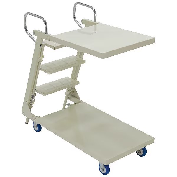 Steel Stock Picking Ladder Cart 440 lb. Capacity, 41-3/8"L x 20-1/2"W x 36-1/2"H, EnjoyTool Select, Mfr#: SPS2-2041-C