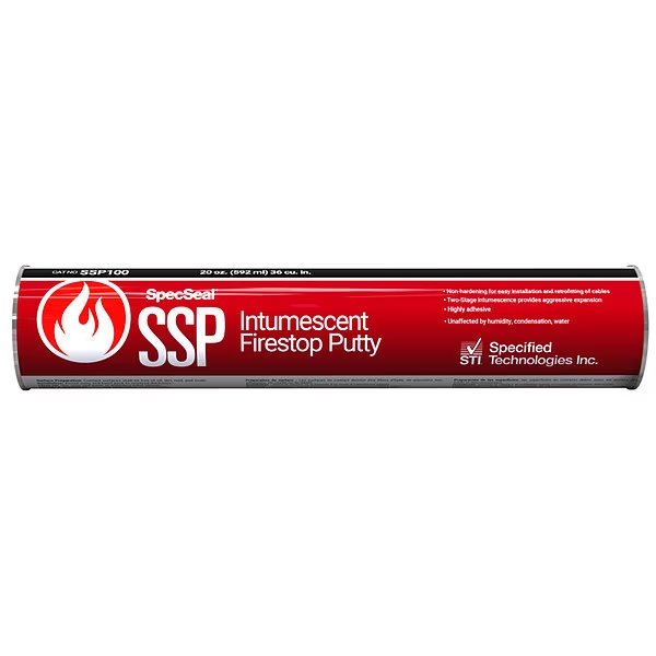 Fire Barrier Putty, 36 Cu In., Red, Sti, Mfr#: SSP100