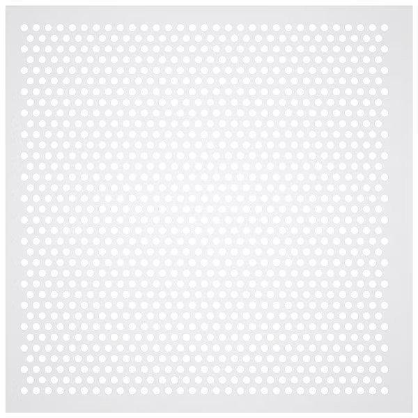 Square Perforated Diffusers, White, 5 PK, American Louver, Mfr#: STR-PERF-2212-5PK
