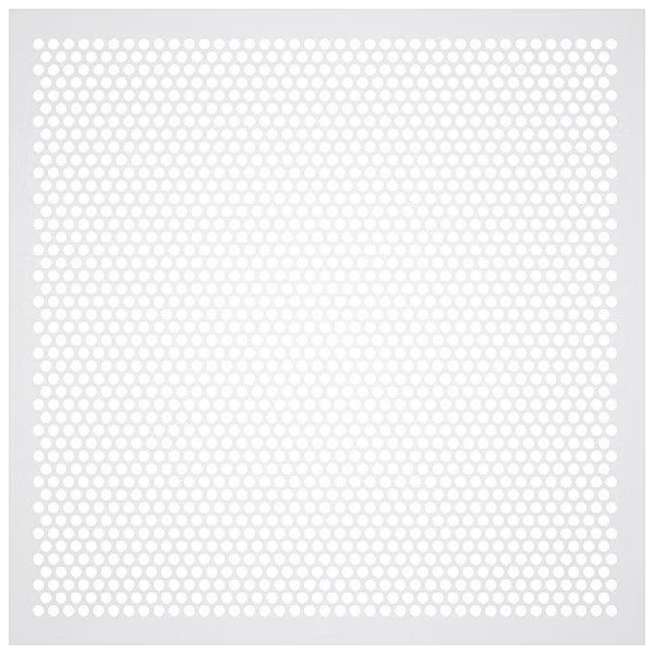Square Perforated Diffusers, White, 2 PK, American Louver, Mfr#: STR-PERF-2238-2PK