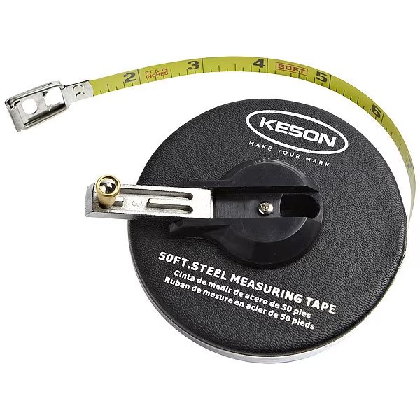 50 ft Tape Measure, 3/8 in Blade, Keson, Mfr#: ST5018