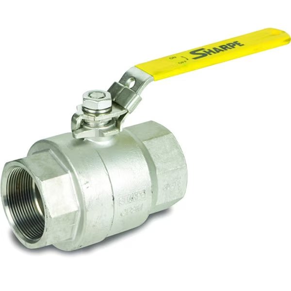 Manual 2-Way Ball Valve, NPT, 316 SS, Sharpe Valves, Mfr#: 4353010080