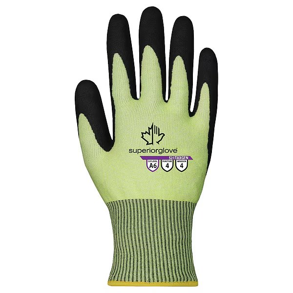 Glove Med 21G A6 HiVis Foam Nitrile, Superior Glove, Mfr#: S21TAXGFN-8