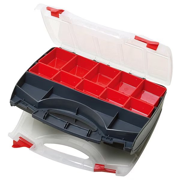 Compartment Box with 15 compartments, Plastic, 3 in H x 11 in W, Eclipse, Mfr#: SB-3428SB