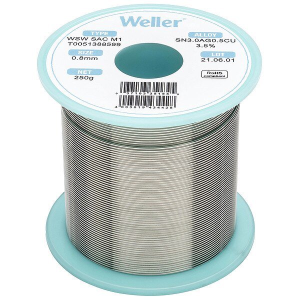 Solder Wire, Weller, Mfr#: T0051388599