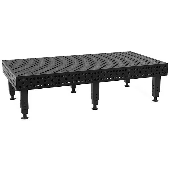 Welding Table, 47.2" D, 43.3" H, 94.5" L, Buildpro, Mfr#: T28-2412XQ-B1