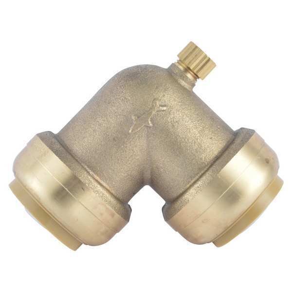 Push-to-Connect Push to Connect Elbow, Brass, Brass, Sharkbite, Mfr#: U5260LF