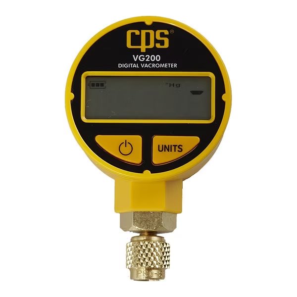 Vacuum Gauge, Digital, 1/4" Flare, Pro-Set, Mfr#: VG200
