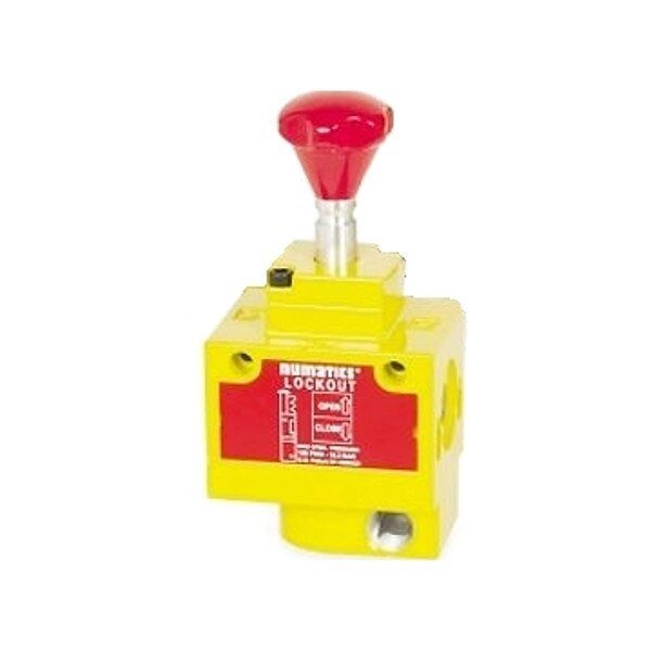 1/2" in/out, 1/2" exhaust Lock-Out Valve, Aventics, Mfr#: VL32N04Y