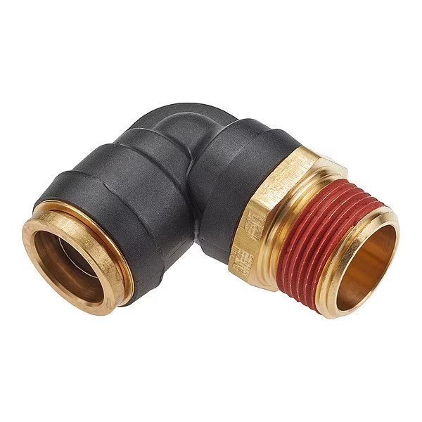Swivel Elbow, Brass, Black, Legris, Mfr#: VS369PTCR-8-8