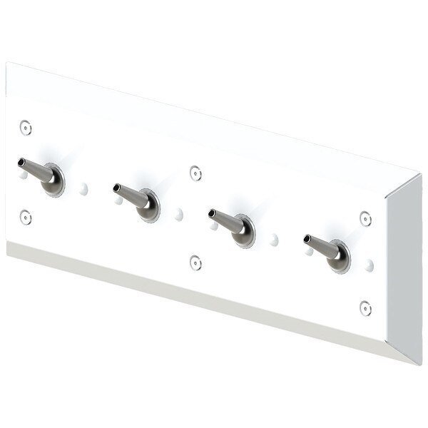 Bathroom Hook, 4 Hooks, 6-1/2" H, 7/8" D, Bestcare, Mfr#: WH1828A-SLPT