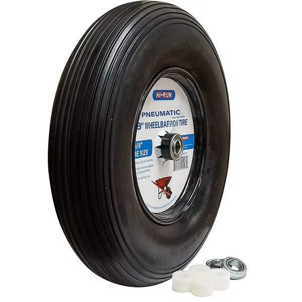 Tires and Wheels, 176 lb, Wheel Barrow, Hi-Run, Mfr#: WB1001