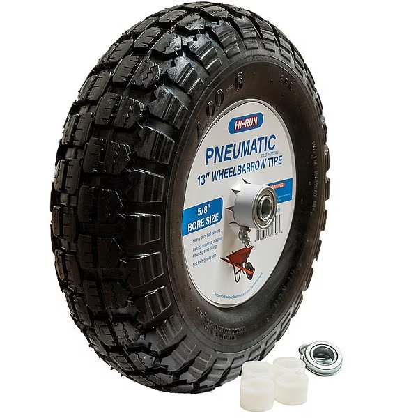 Tires and Wheels, 300 lb, Wheel Barrow, Hi-Run, Mfr#: WB1006