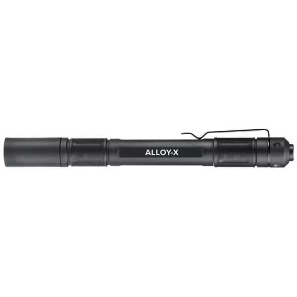 Pen Light, LED, Lithium Ion, 400 lm, Black, Princeton Tec, Mfr#: Alloy-x