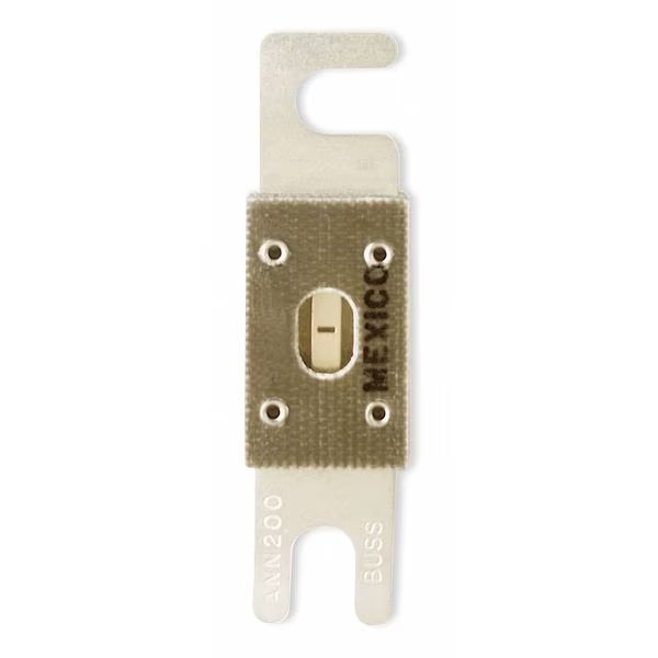 Limiter Fuse, ANN Series, 225A, Very Fast Acting, 125V AC, Bolt-On, Eaton Bussmann, Mfr#: ANN-225