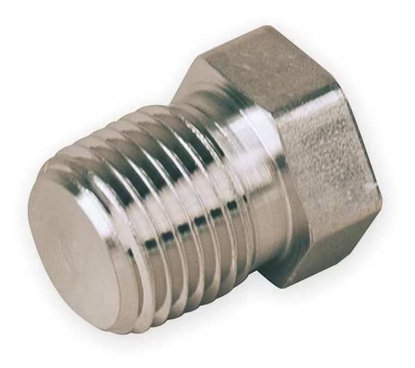 Hex Head Plug, Carbon Steel, 3/8 In, MNPT, Parker, Mfr#: 6 PH-S