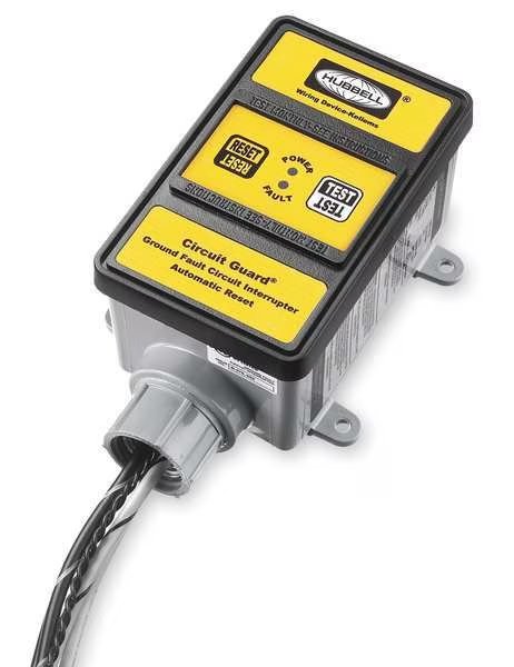 GFCI, Hard Wired, 120V, 30A, Yellow, Hubbell Wiring Device-Kellems, Mfr#: GFHW13105
