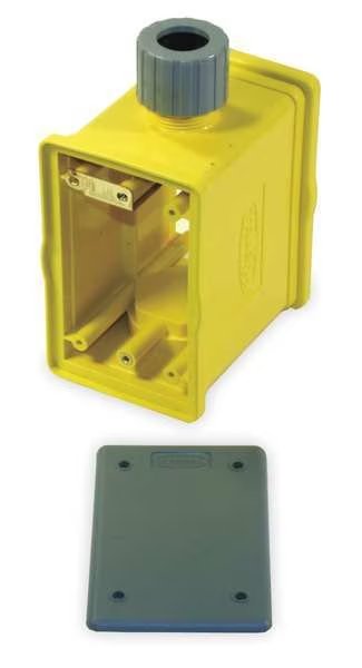 Electrical Box, 32 cu in, FSCC Box Type, 1 Gang(s), Valox, Rectangular Shape, Hubbell Wiring Device-Kellems, Mfr#: HBLPOB1