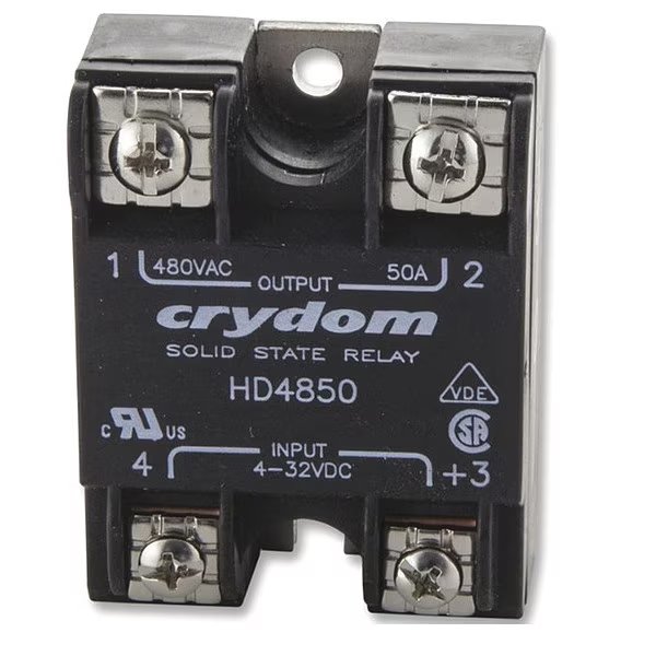 Solid State Relay, 4 to 32VDC, 50A, Crydom, Mfr#: HD4850