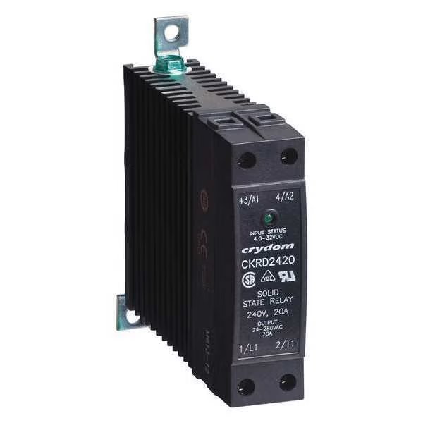 Solid State Relay, 4 to 32VDC, 20A, Crydom, Mfr#: CKRD2420