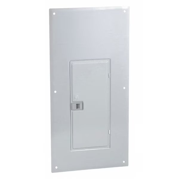 Load Center Cover, Flush Mount, 200 A, 31.06 in L, 15.44 in W, Non-Vented, 30 Spaces, NEMA 1, Square D, Mfr#: QOC30UF