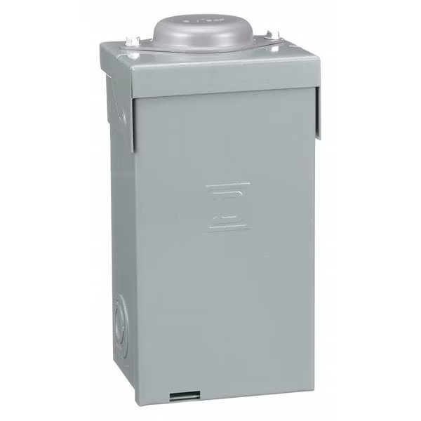 Load Center, HOM, 2 Spaces, 70A, 120/240V AC, Main Lug, 1 Phase, Square D, Mfr#: HOM24L70RB