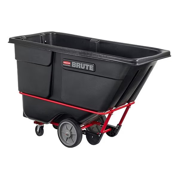 1 cu. yd. 2100 lb. Heavy-Duty Tilt Truck, Rubbermaid Commercial, Mfr#: FG131600BLA
