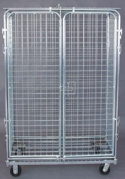 Wire Security Cart with Fixed Shelves 1,800 lb Capacity, 24 in W x 48 1/2 in L x 71 in H, 1 Shelves, EnjoyTool Select, Mfr#: 1ECG6